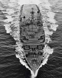 Overhead view of USS Nashville (LPD-13) 1969 poster print