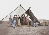 Dressed Beef Hanging in Tent - American Civil War Poster Print