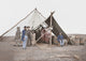 Dressed Beef Hanging in Tent - American Civil War Poster Print