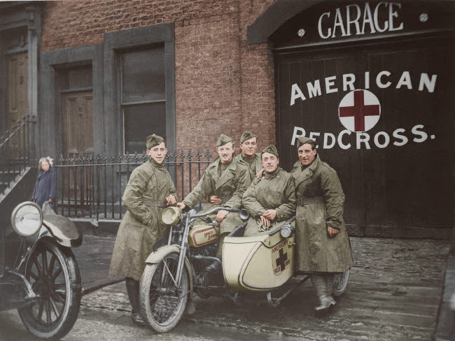 American Red Cross Unit in Great Britain Poster Print