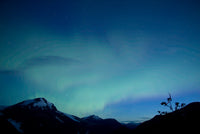 Aurora Borealis over Salmon Glacier in British Columbia Poster Print by Yuichi Takasaka