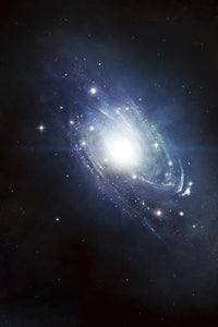 Artist's Concept of a Newly Discovered Galaxy Poster Print showcasing cosmic beauty.