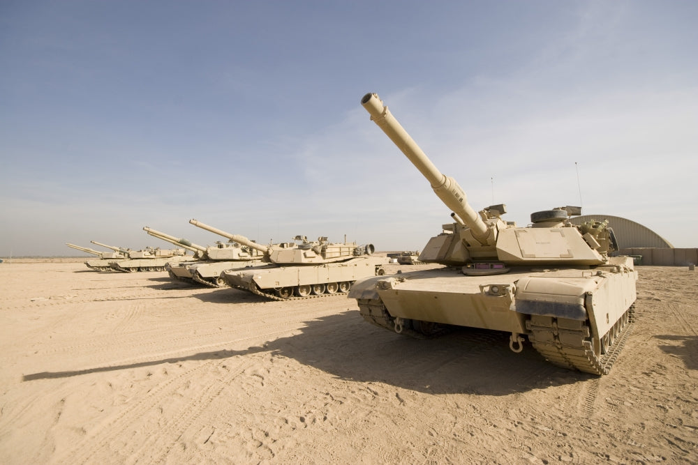 Baqubah Iraq M1 Abrams Tank at Camp Warhorse Poster Print