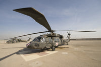 Baqubah Iraq UH-60 Blackhawk Medivac helicopter poster print
