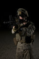 Portrait of a U.S. Marine wearing night vision device poster print