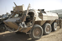 TPz Fuchs armored personnel carrier patrols Kunduz Plateau poster print