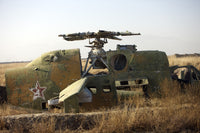 Mi-35 Attack Helicopter Poster Print at Kunduz Air Field, Afghanistan