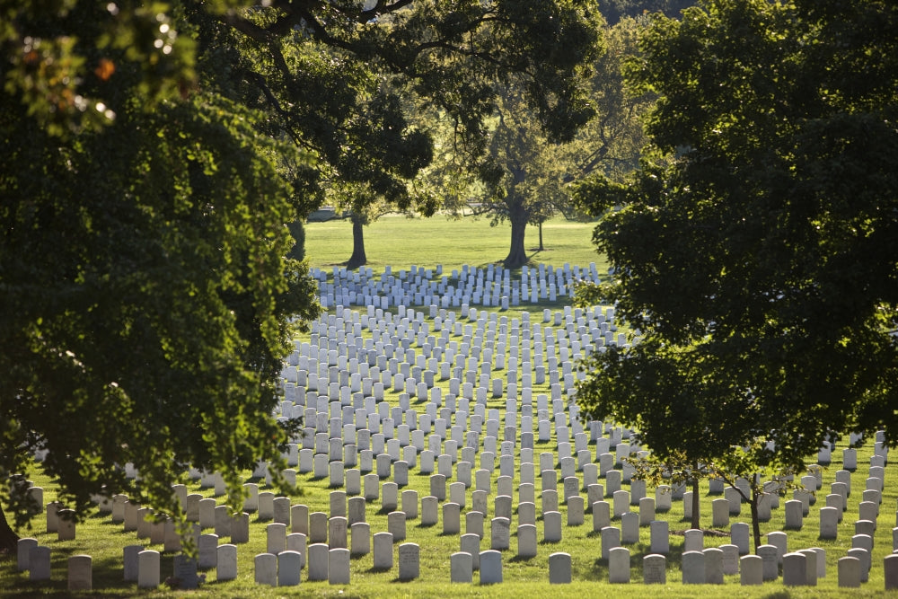 Arlington National Cemetery scenic poster print showcasing American history.