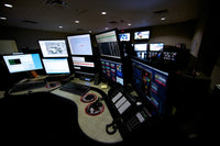 Control Room Center for Emergency Service Dispatch Poster Print showcasing emergency service operations.