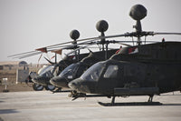 OH-58D Kiowa Helicopters on the Flight Line Poster Print
