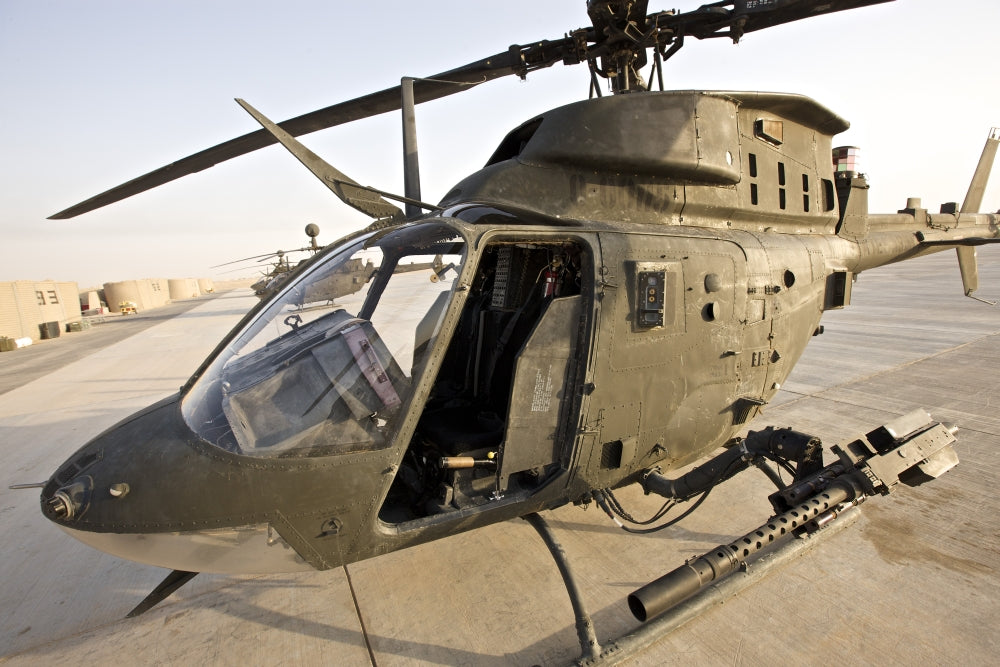 OH-58D Kiowa helicopter poster print during Operation Iraqi Freedom.