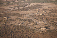 Aerial view of unknown Iraqi installations in northern Iraq poster print.