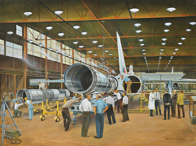 Construction of the DH98 Mosquito Fighter-Bomber Poster Print