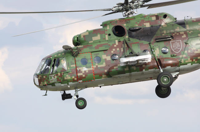 Slovak Air Force Mi-17 Hip Digital Camouflage Poster Print