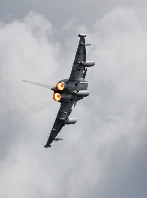 German Eurofighter with Full Reheat Poster Print by Timm Ziegenthaler