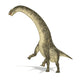 Titanosaurus dinosaur poster print on white background