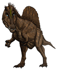 Oxalaia Dinosaur Poster Print from the Late Cretaceous Period by Vitor Silva
