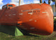 Maersk Alabama lifeboat poster print displayed in Fort Pierce, Florida.