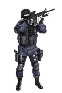 SWAT Team Officer Poster Print by Oleg Zabielin, showcasing a tactical officer with a gun.