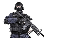 SWAT Team Officer Poster Print by Oleg Zabielin, showcasing tactical law enforcement.