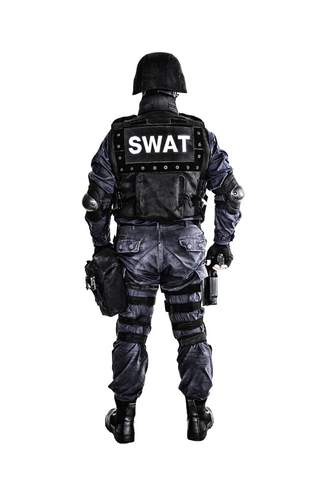 SWAT team officer poster print by Oleg Zabielin depicting a tactical scene.