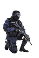 SWAT team officer with his gun poster print by Oleg Zabielin.