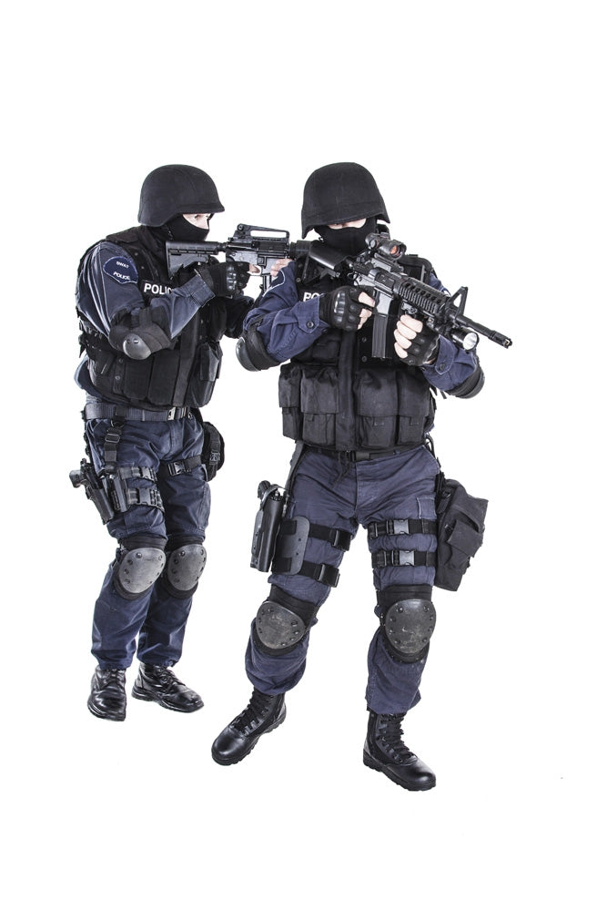 Special Weapons and Tactics SWAT Team in Action Poster Print by Oleg Zabielin