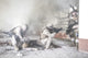 Squad of U.S. Marines in action poster print showcasing military bravery.