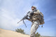 Portrait of United States Airborne Infantry Corporal with Machine Gun Poster Print by Oleg Zabielin