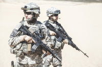 Two United States Airborne Infantry Men Poster Print by Oleg Zabielin