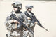 Two United States Airborne Infantry Men Poster Print by Oleg Zabielin