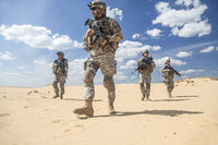 United States Airborne Infantry Patrol Desert Poster Print