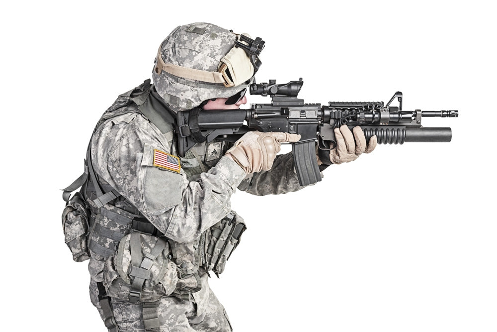 United States Paratrooper Airborne Infantry Poster Print by Oleg Zabielin