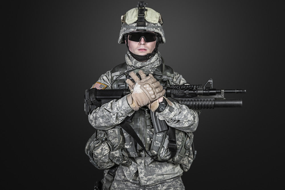 United States Paratrooper Airborne Infantry Poster Print by Oleg Zabielin