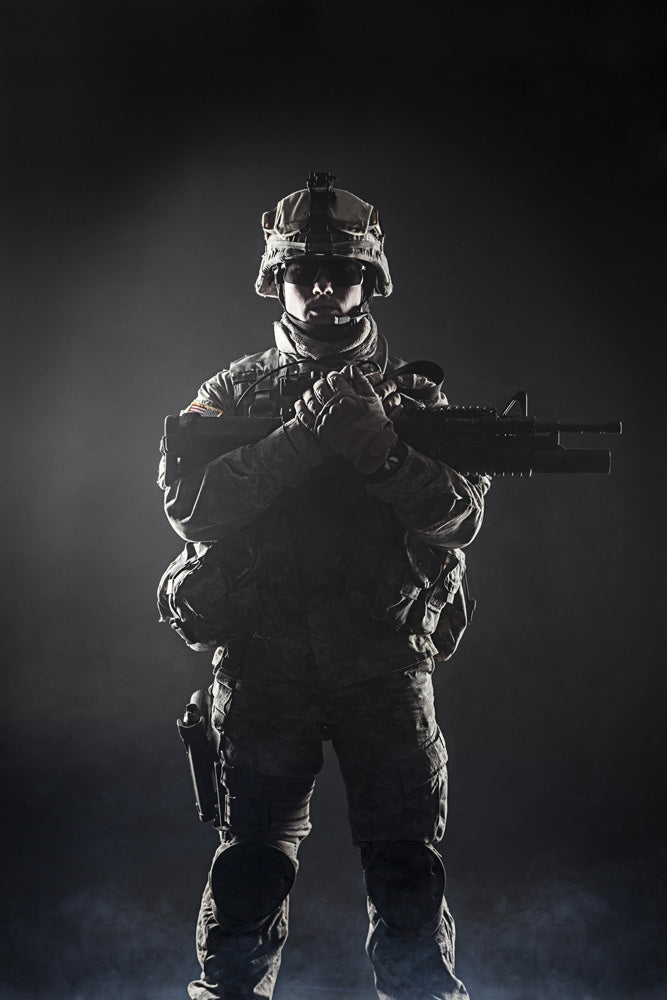Airborne Infantry Poster Print by Oleg Zabielin showcasing military airborne forces.