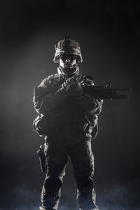 Airborne Infantry Poster Print by Oleg Zabielin showcasing military airborne forces.