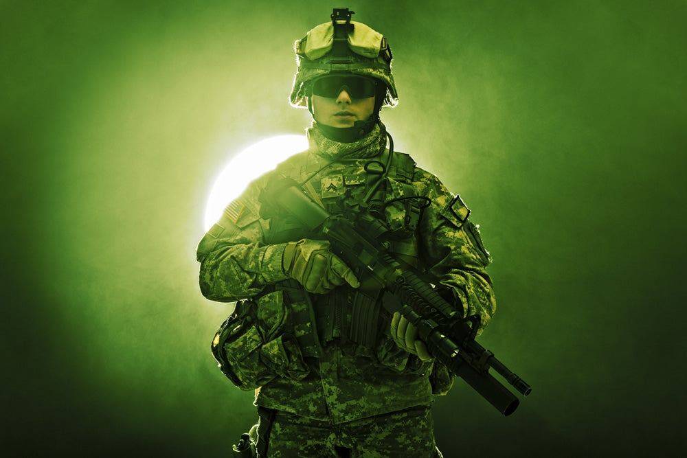 United States Paratrooper Airborne Infantry Poster Print by Oleg Zabielin