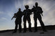 Silhouette of Special Forces Operators Poster Print by Oleg Zabielin