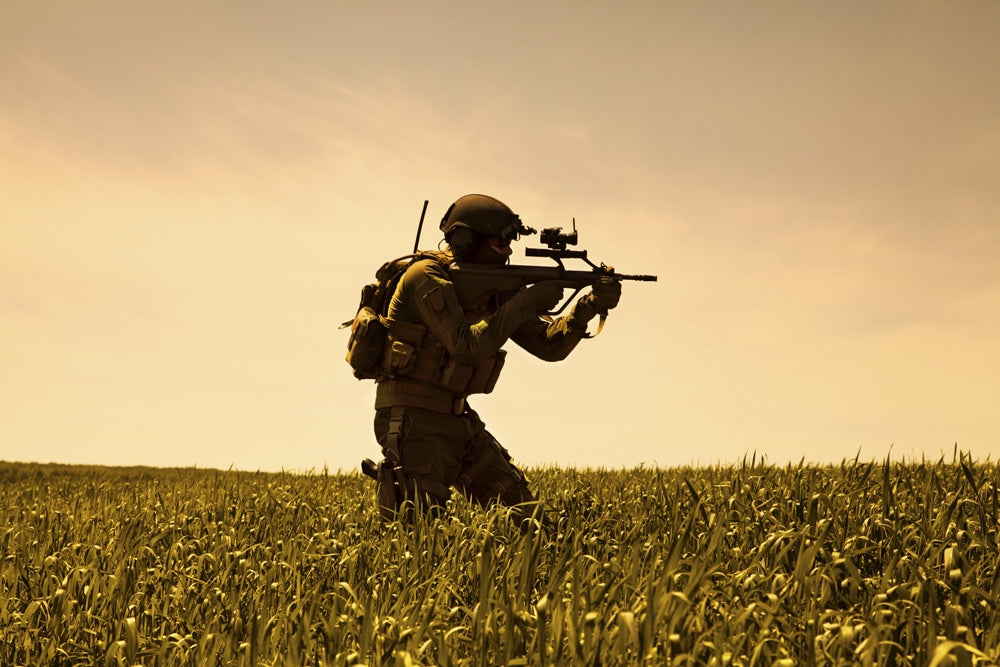 Jagdkommando soldier of the Austrian special forces poster print by Oleg Zabielin.