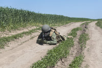 Austrian Jagdkommando soldier poster print featuring a soldier with a rifle.