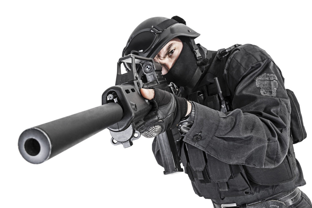 Spec Ops Police Officer SWAT Poster Print by Oleg Zabielin