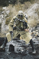 Post-Apocalypse Survivor in Gas Mask Poster Print by Oleg Zabielin