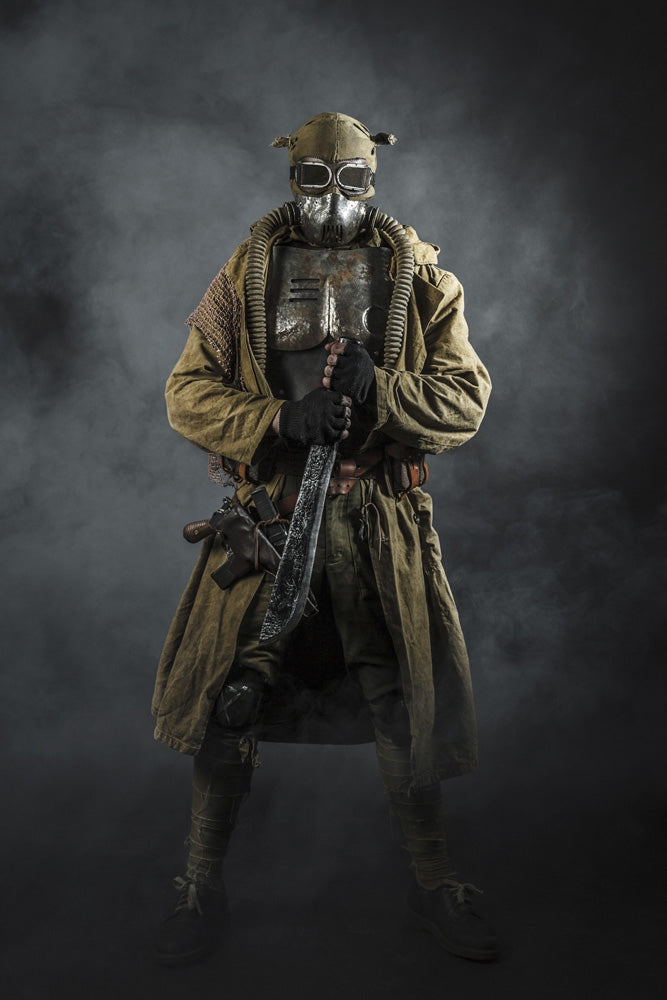 Nuclear Post-Apocalypse Survivor studio shot poster print by Oleg Zabielin.