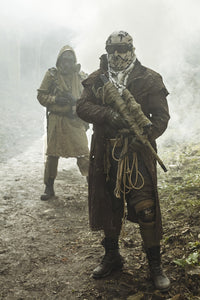 Nuclear Post-Apocalypse Survivors in Ruins Poster Print by Oleg Zabielin