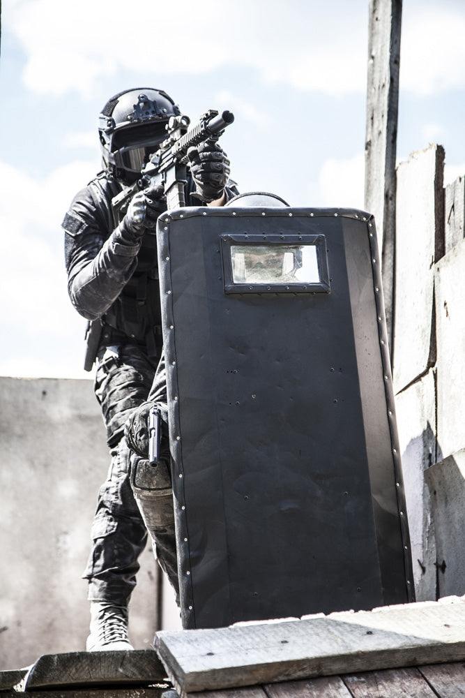 Spec Ops Police Officers SWAT in Action Poster Print by Oleg Zabielin