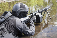 Spec Ops Police Officer SWAT in action poster print by Oleg Zabielin.