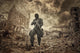 Post Apocalypse Survivor in Gas Mask Poster Print by Oleg Zabielin