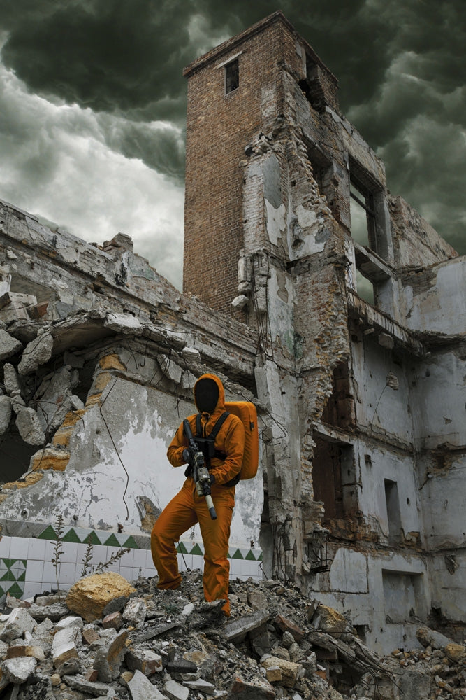 Post-Apocalypse Scientist Researcher Poster Print by Oleg Zabielin