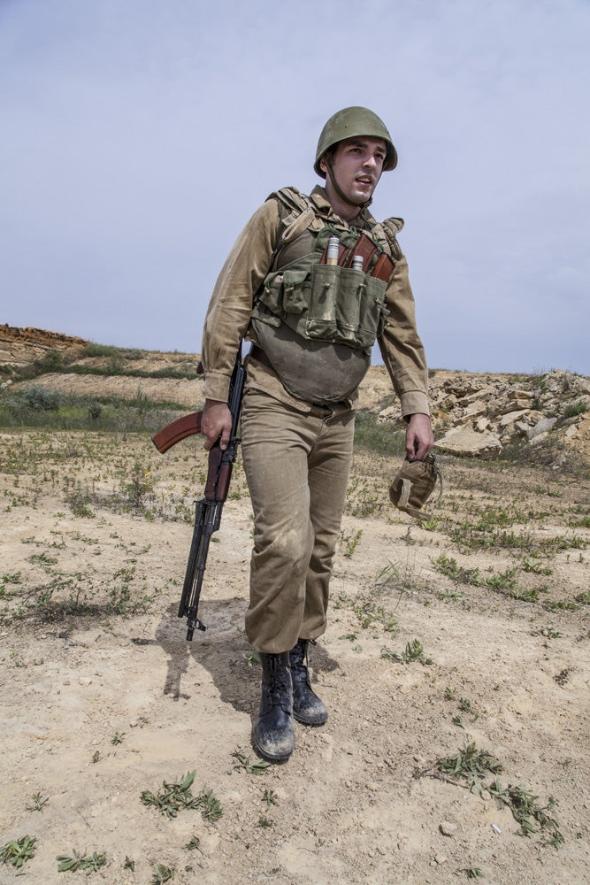 Soviet Paratrooper in Afghanistan Poster Print by Oleg Zabielin