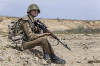 Soviet Paratrooper in Afghanistan Poster Print by Oleg Zabielin